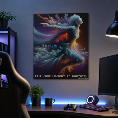 Radiate Positivity Matte Poster - Lifestyle Setup | Our Phoenix Rise
