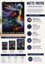 Radiate Positivity Matte Poster - Studio Mockup - Detail 26 | Our Phoenix Rise