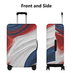 Patriotic Swirl Luggage Cover - Front and Side View | Our Phoenix Rise