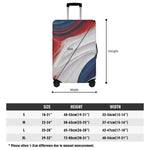 Patriotic Swirl Luggage Cover - Back View | Our Phoenix Rise