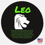 Leo Zodiac Wood Sign Funny Astrology Home Decor Gift Main Perspective | Our Phoenix Rise