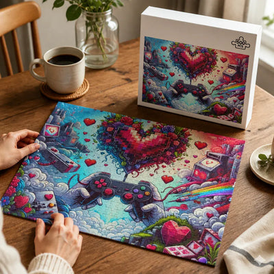 500 Piece Wooden Jigsaw Puzzle - Family Rules Lifestyle Mockup | Our Phoenix Rise