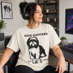 Funny Shih Tzu Pun Shirt - Lifestyle Mockup with Headphones | Our Phoenix Rise