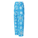 Womens Snowflake Pajama Pants - Blue Fabric Detail and Pattern Close-up | Our Phoenix Rise