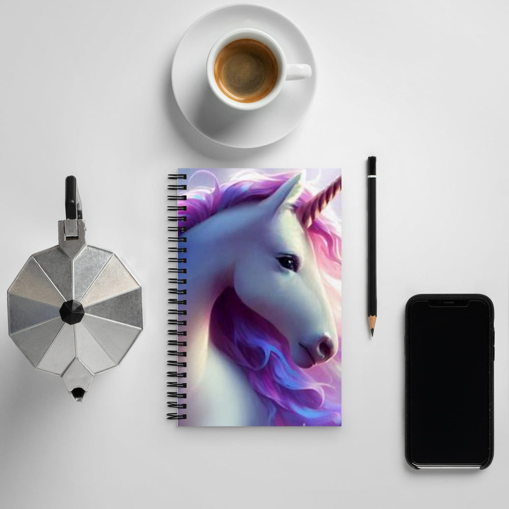 Unicorn Spiral Notebook Dotted Pages