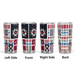 Patriotic Star Tumbler 20oz Insulated Travel Mug Detailed View 3 | Our Phoenix Rise
