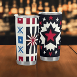 Star-Powered Patriotic Tumbler (20oz) Detailed View 4 | Our Phoenix Rise