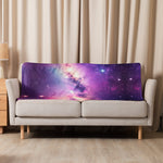 Purple Galaxy Sherpa Blanket - Plush Sherpa Backing Texture | Our Phoenix Rise