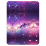 Purple Galaxy Sherpa Blanket - Flat Layout on White | Our Phoenix Rise