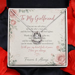 Meaningful Necklace for Girlfriend - Dancing Cubic Zirconia Detail in Two-Tone Box - Detail 18 | Our Phoenix Rise