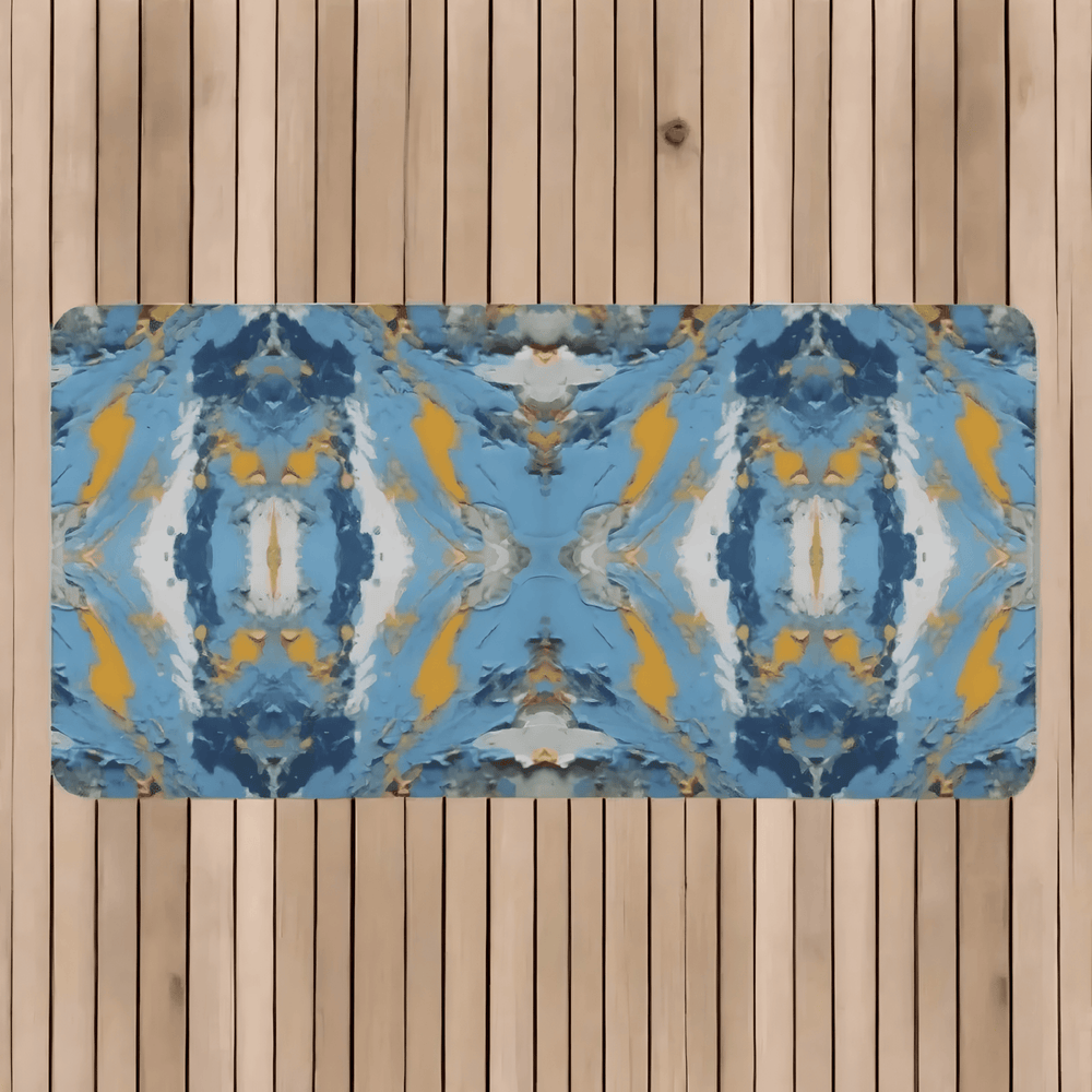 Vibrant Abstract Beach Towel White