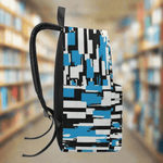 Blue Abstract School Backpack - Close-up of Abstract Pattern | Our Phoenix Rise