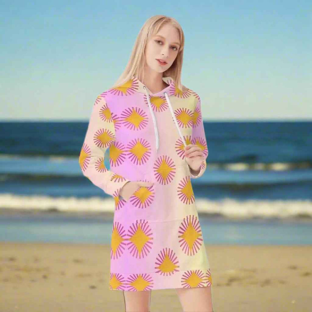Celestial Sprite Cosmic Hoodie Dress