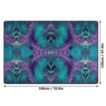 Abstract Teal Purple Area Rug - Close up of abstract pattern | Our Phoenix Rise
