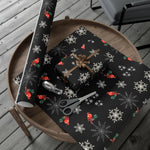 Winter Cardinal Gift Wrap - Close up of a wrapped corner - Detail 40 | Our Phoenix Rise