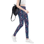 Planetary Print Leggings High Waisted Galaxy Yoga Gaming Tights Detailed View 7 | Our Phoenix Rise