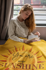 Personalized You Are My Sunshine Velveteen Plush Blanket - Reading Chair - Detail 31 | Our Phoenix Rise